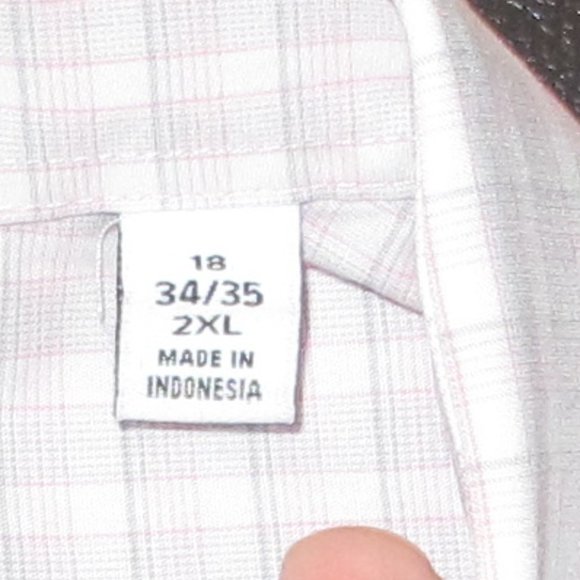 Sized 18 - 34/35 - 2XL Calvin Klein Steel Dress Shirt - Picture 3 of 15